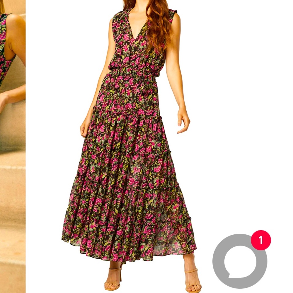 Misa - Hollen Dress (Flora Fuschia)